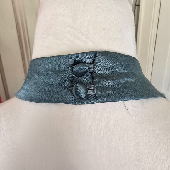 VTG Y2K BEBE Dress Halter Bodycon Mini Blue Ruffle Disco Prom Hoco Paris Hilton - Picture 5 of 6